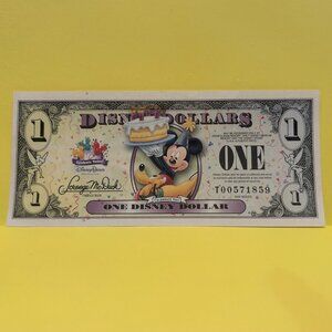 2009 Uncirculated Disney Dollar Signed by Disneyland President Jack Lindquist